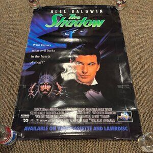 Vintage The Shadow Large Poster Original Movie Poster Used Alec Baldwin